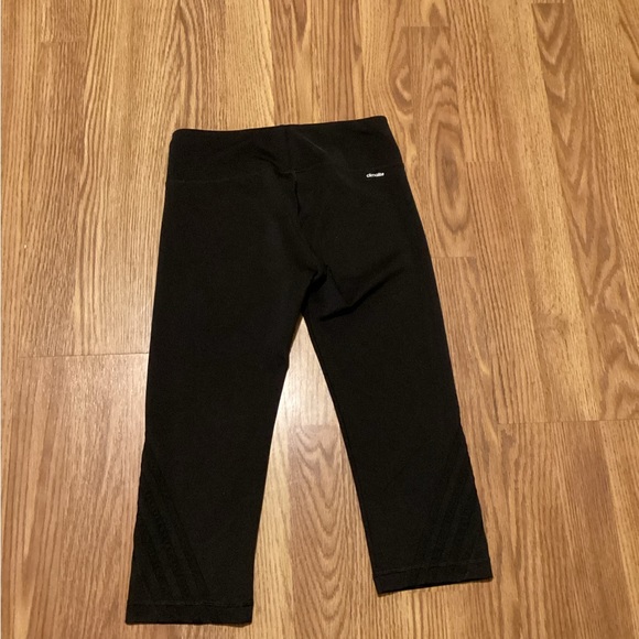 Adidas cliente capri leggings Atlantic size medium color black - Picture 1 of 8